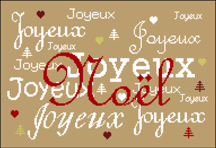 Les mots de Noël -Joyeux - Boutique jolitambourcreation.wifeo.com